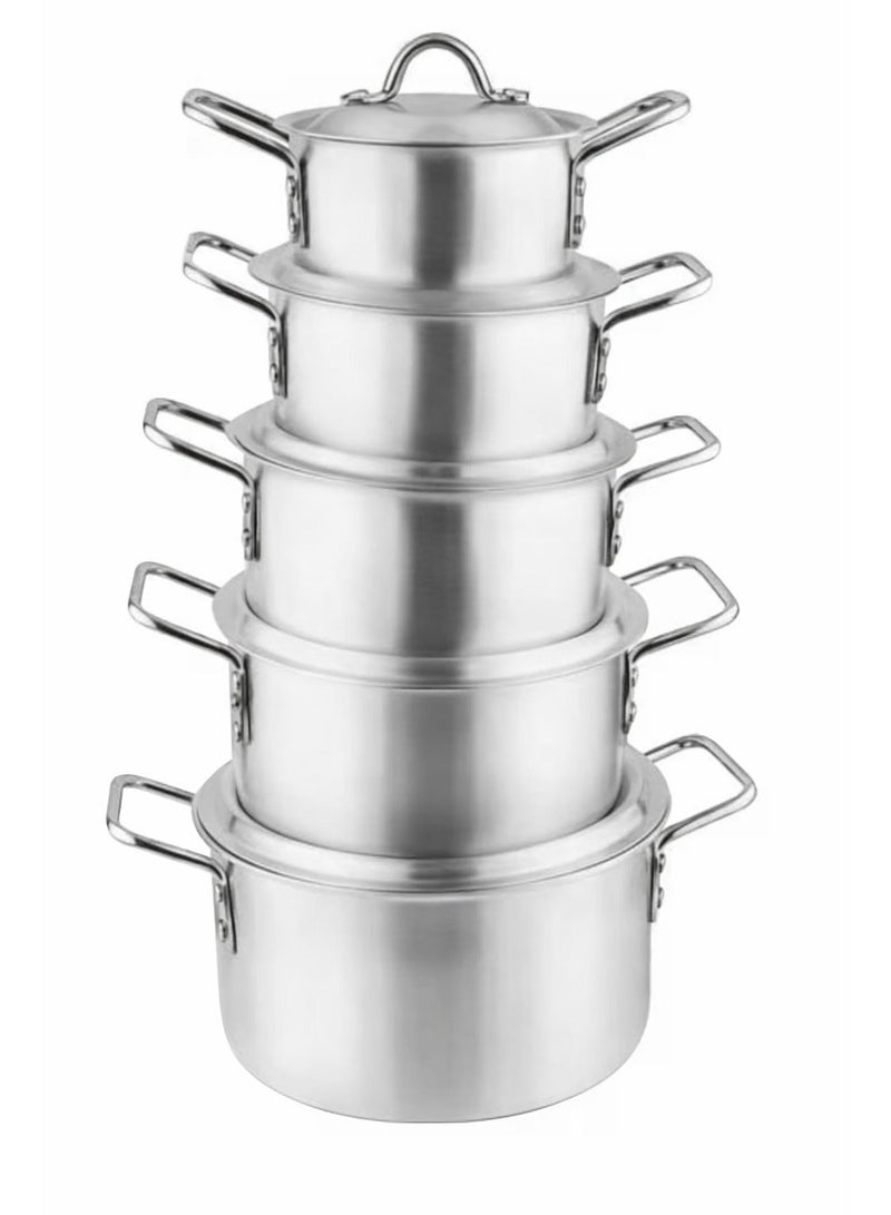 متجر 7 طقم قدور ألمنيوم باكستاني فاخر – متانة عالية وجودة مميزة - Image 1